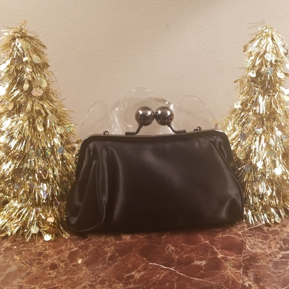 Evening Black/Silver/Copper Sequin Clutch - Picture 2 of 3